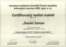 Certifikovaný realitní makléř